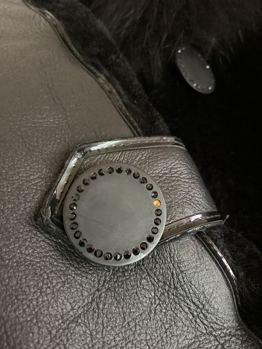 Дубленка кожа, ворот писец