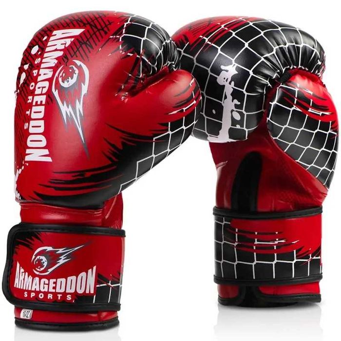 Боксови ръкавици изкуствена и естествена кожа 10, 12, 14 oz Armageddon