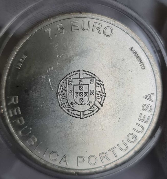 Сребърни монети Португалия 7,5 евро архитектура комплект 3 бр