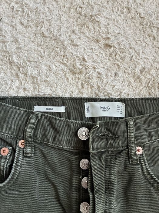 Дънки Mango Khaki Green | Висока талия | Размер XS/S