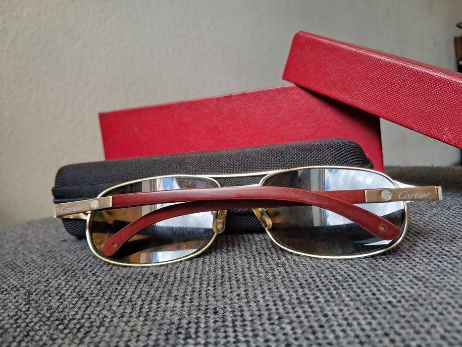 Oчила Cartier Paris Red Wooden Temple 59-16-130