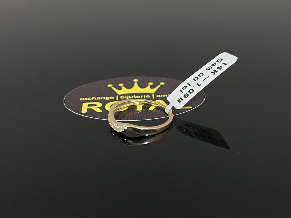 Bijuteria Royal CB : Inel dama aur nou 14k 1,09gr