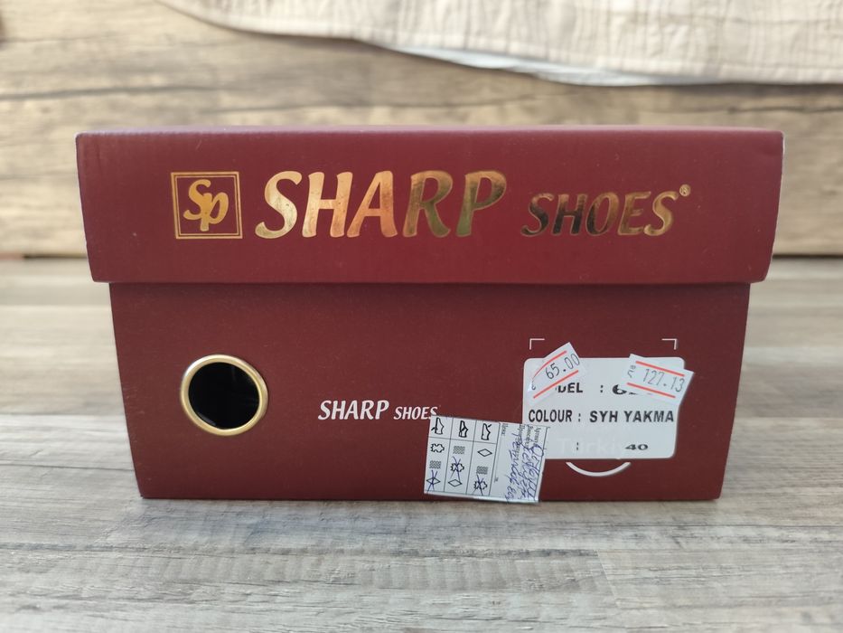 Sharp Shoes – мъжки официални кожени обувки №40, като нови