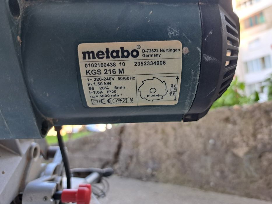 Metabo kgs216 m  за ремонт/за части