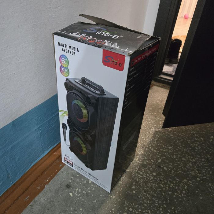 колонка Sing-e zqs 6226 с микрофоном