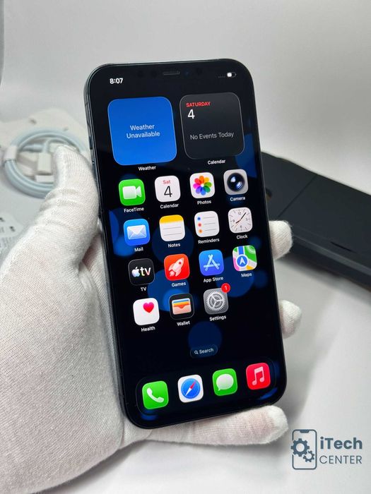 iPhone 12 Pro MAX, 256GB, Pacific Blue, 100% батерия, КАТО НОВ, ГАРАНЦИЯ!