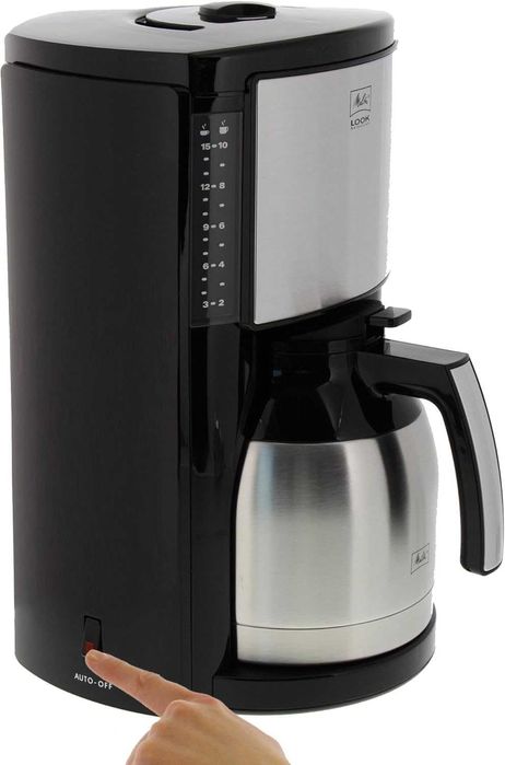 Кафемашина с филтър Melitta Look Therm Selection - черна и сребриста