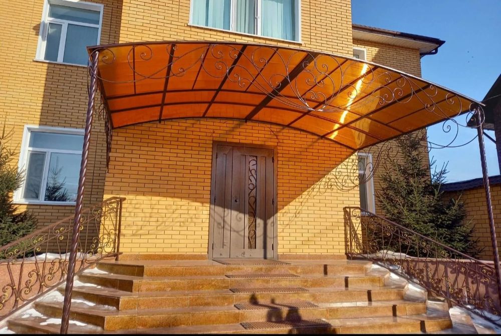 Навесы  козырьки  под ключ