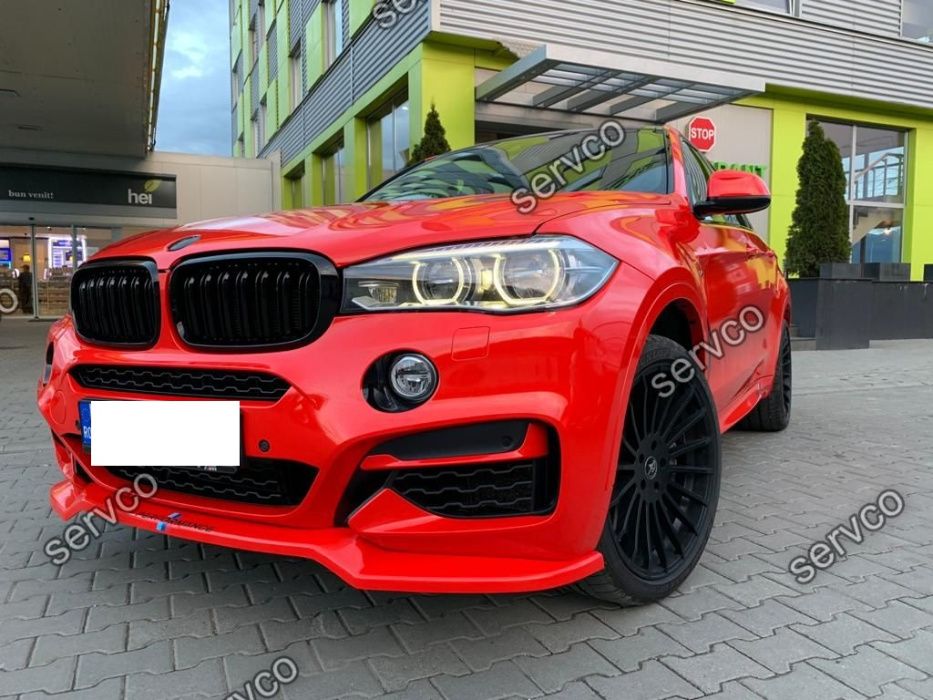 Prelungire lip adaos bara fata BMW X6 F16 Mpack 2015- v1 Maxton Design
