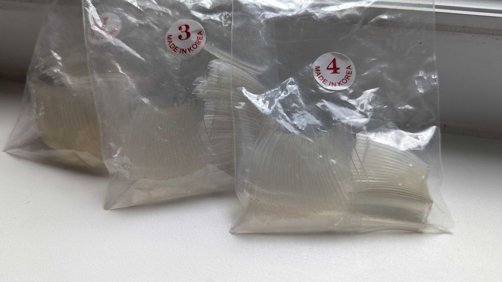 Типсы прозр. универ VIRGIN для наращив. ногтей (комплект 10 уп.) Корея