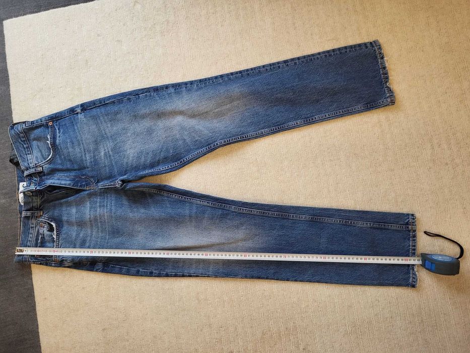 Blugi ZARA, mar. M/ 38, SLIM, model bootcut/ drept noi, fara eticheta