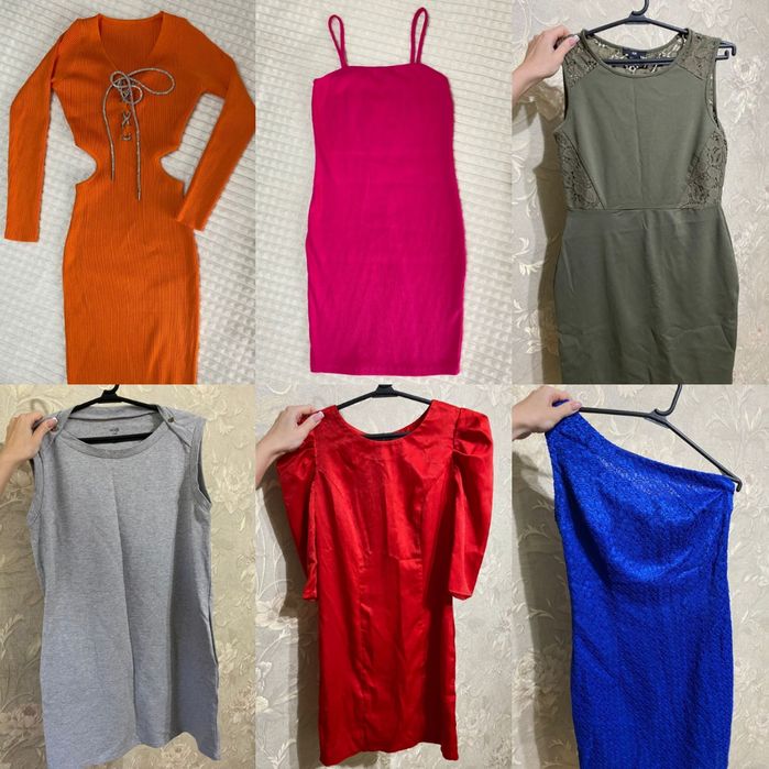 Платья разные, длинные,короткие