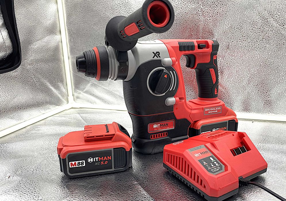 Ciocan rotopercutor Hitman 88V, 2x baterii, SDS-Plus!