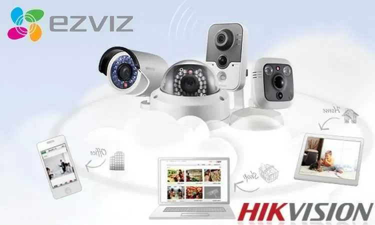 Готовый  4 штук камеры видеонаблюдения HIKVISION  AHD
оптовый магазин