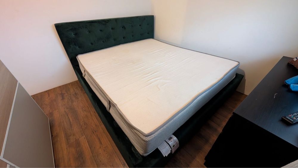 Vand pat dublu 180x200-saltea inclusa