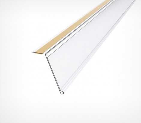 Ценник. Ценникодержатель полочный самоклеящийся. Ценник для стеллажа