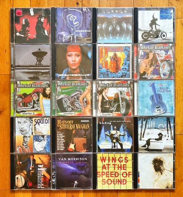 Lot CD rusesti rock&pop: Pink Floyd, Zappa, Jethro Tull, Maiden, Smokie, Wakeman, De Lucia