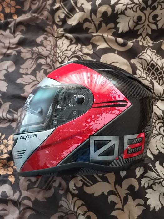 Карбонова Каска за мотор Dexter Cronos Carbon - Domin 8