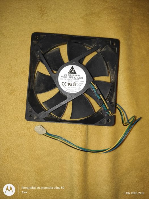 Cooler PC Delta 120mm PC cu 4 pin conector CU FILTRU