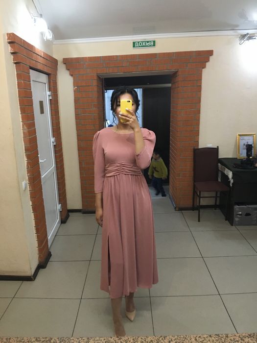 Шифоновое платье миди