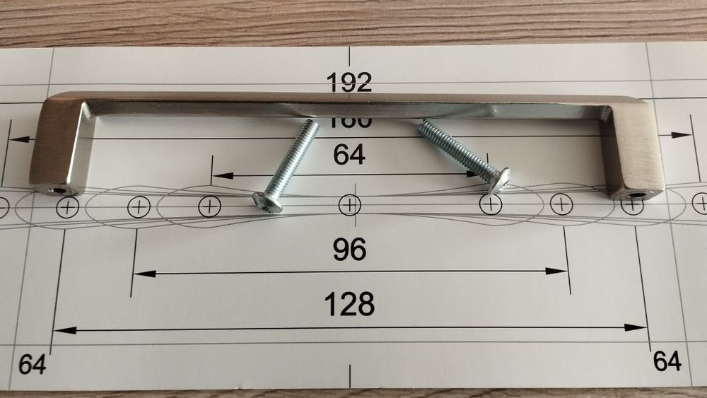 Метални дръжки за кухня, шкафове и др. 128 мм