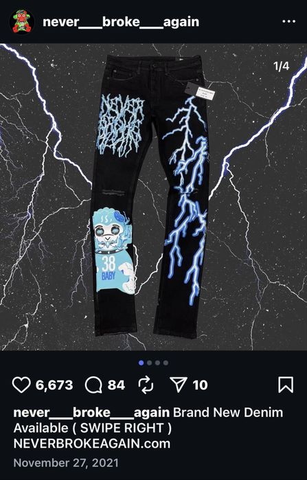 NBA YoungBoy Never Broke Again skinny дънки