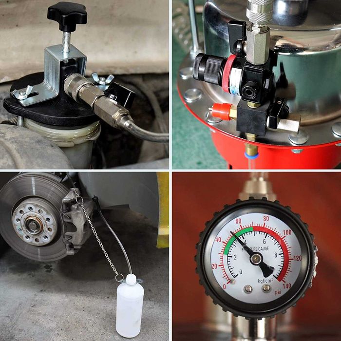 Dispozitiv pneumatic aerisit si schimbat lichid de frana cu adaptoare