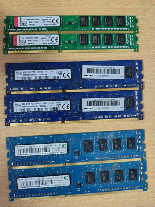 Ram 2 x 4GB DDR 3/DDR 4