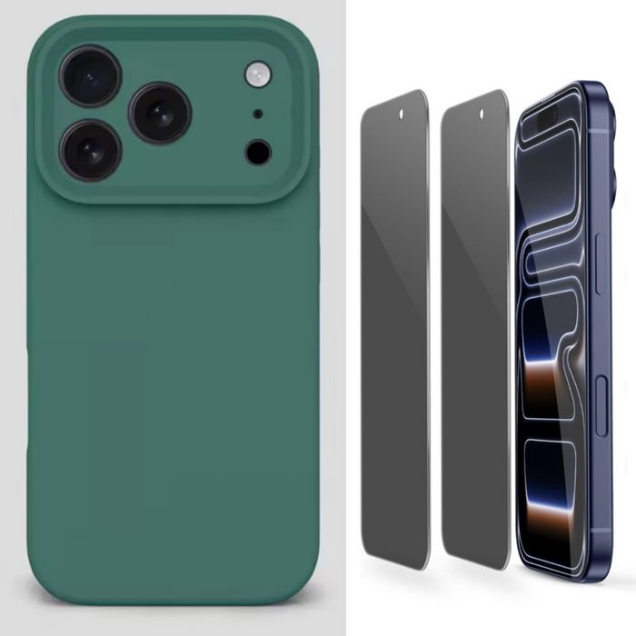 Husa Softin Case + Folie Sticla 6D Privacy Iphone 17 PRO 17 MAX 17 AIR