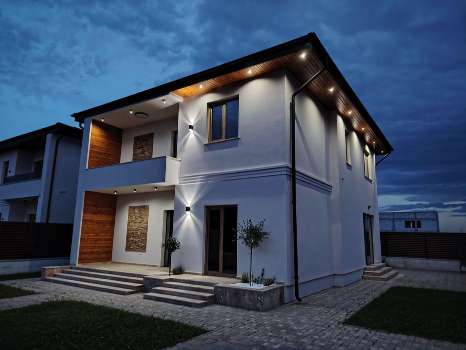 Vila Dobroiesti 5 camere, 3 bai, cartier rezidențial, strada Asfaltata