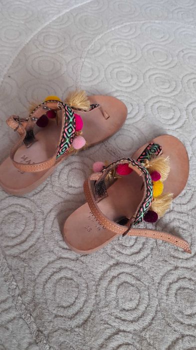 Равни кожени сандали Mabu by Maria BK - 38