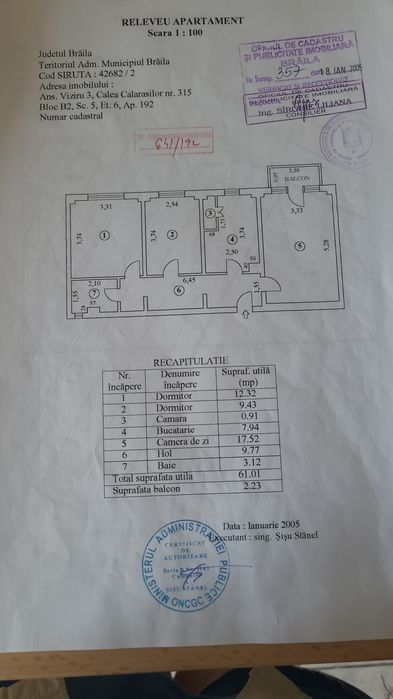 Apartament 3 camere