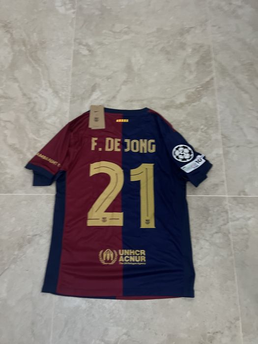 Tricou Fc Barcelona Frenkie De Jong Ucl 24/25 home kit