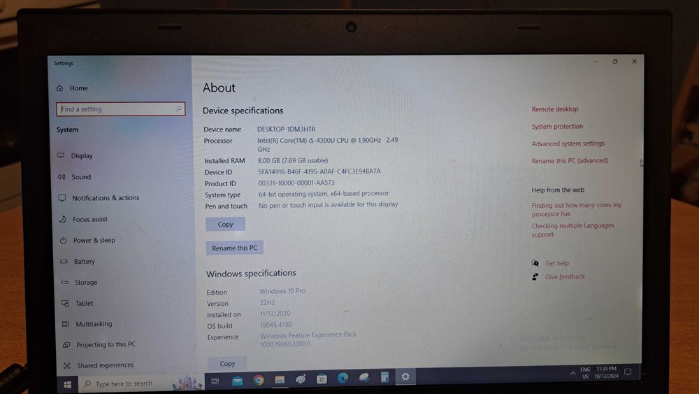 Лаптоп Lenovo ThinkPad T440 14”