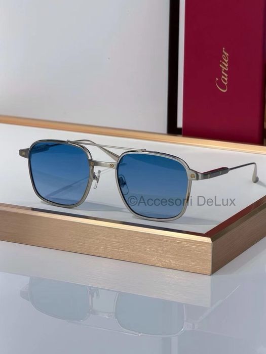 Ochelari de Soare Cartier Polarised CT0610S Noi Full Box  Silver