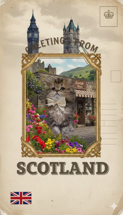 Котенок девочка шотландская