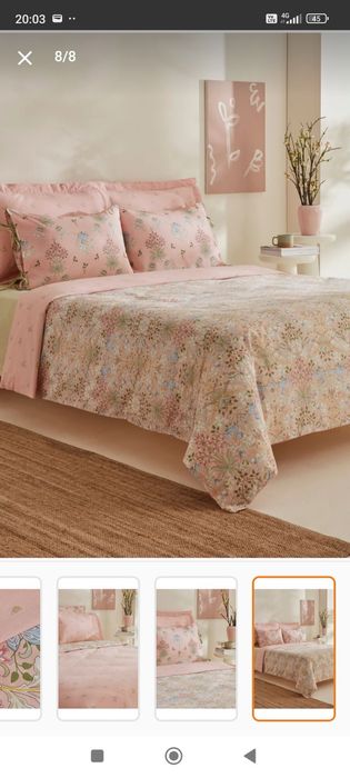 Спално бельо - двоен комплект от памук