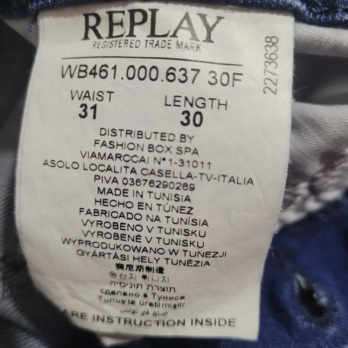 Нови дамски  оригинални дънки на Replay ,М размер