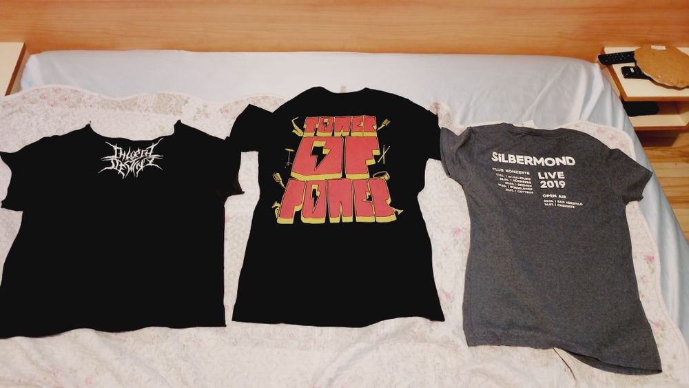 Женски метъл и рок тениски размер с,м и л