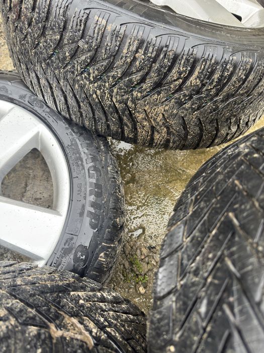 Jante aliaj 16 cu anvelope iarna Vw golf 5 skoda octavia superb caddy