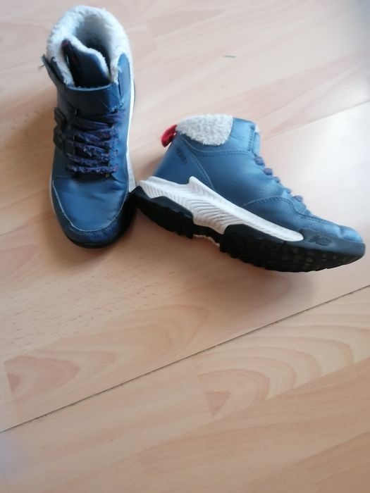 Ghete din piele cu blanita