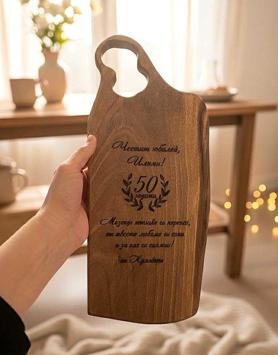 Персонализирани дъски, Надпис по избор Гравирани дъски за подарък мезе