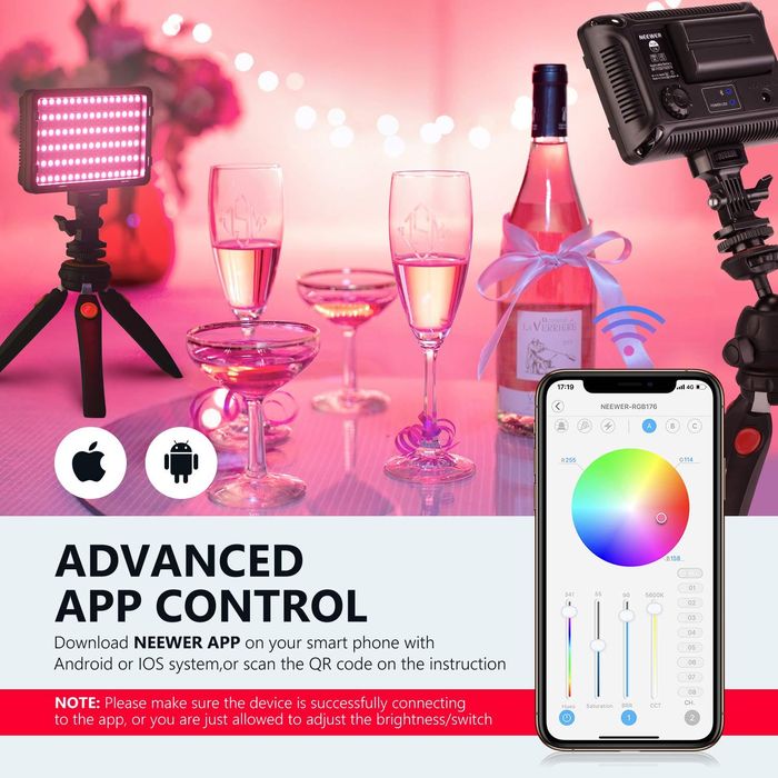 RGB Видео Светлина. Видео. Фото. Студио. Камера.