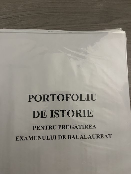 Portofoliu istorie Bacalaureat