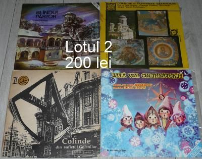 Vinil Colinde romanesti si straine,Crăciun,Christmas,loturi de câte 4