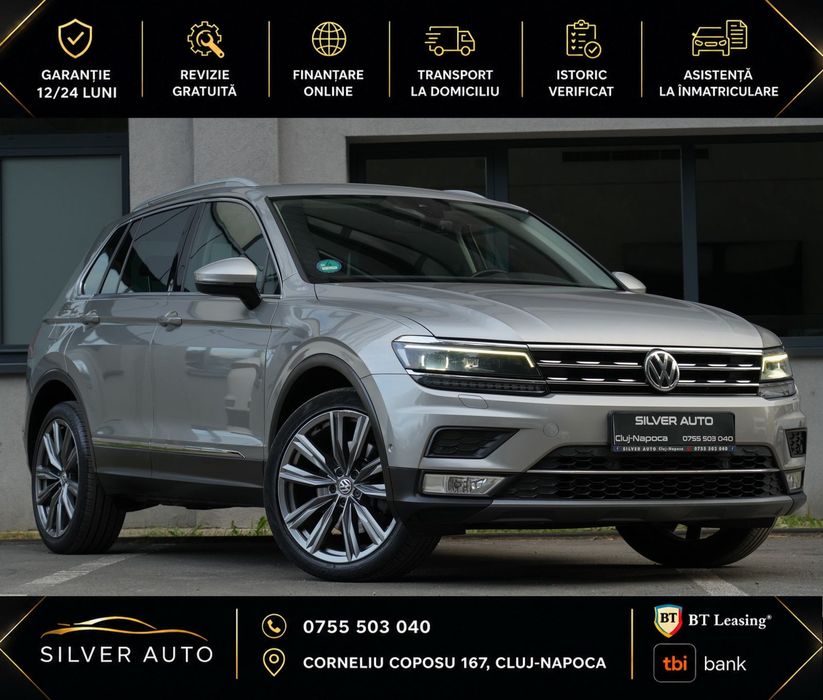 Volkswagen Tiguan Biturbo 240Cp  4x4 Camere  Faruri Matrix Garantie Revizie