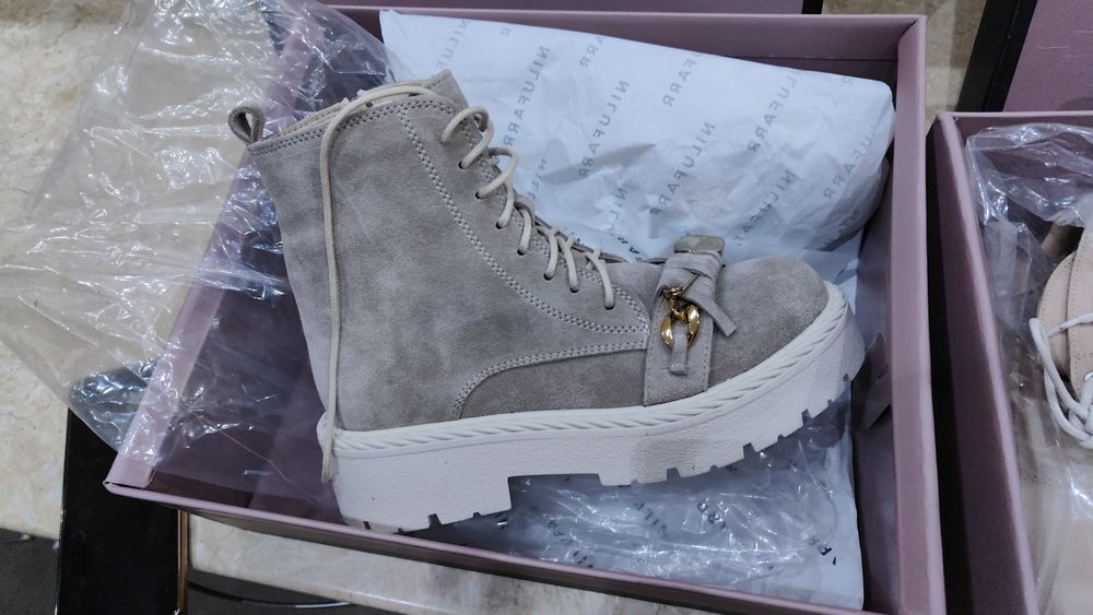 Дамски боти естествена кожа-Нови 109лв