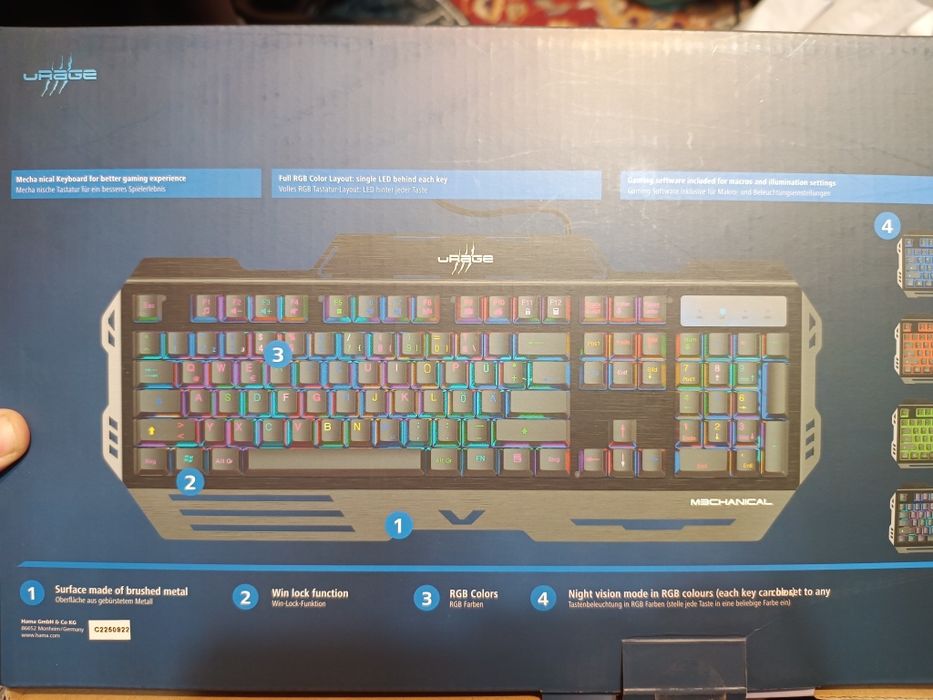 Механична клавиатура Hama Urage m3chanical