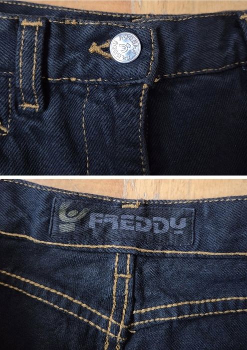 Blugi Premium evazați Freddy, Flare Jeans, Fit Y2K Boho Chic - 42