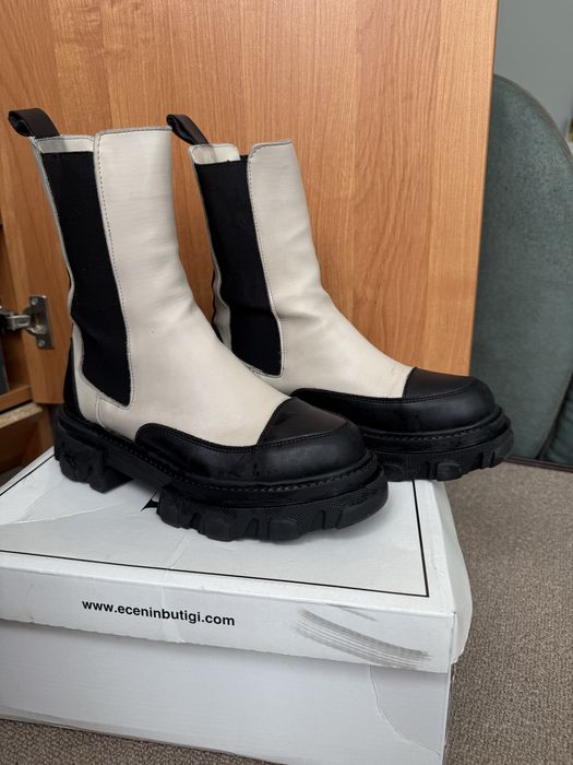 Кожаные ботинки весна/осень